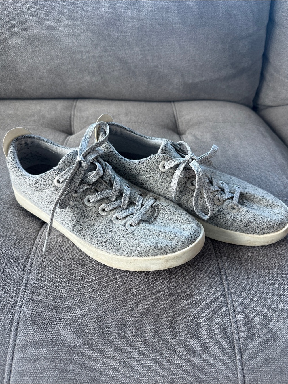 allbirds Men’s Heather Gray Wool Casual Sneakers